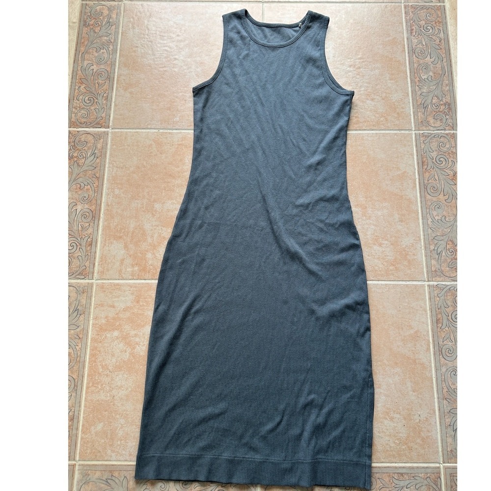 Jason Scott Rib tank dress Gray cotton midi dress size xs to‎ s